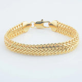 11mm Yellow Big Bracelet Unisex Bangle Chain