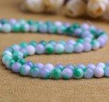 14mm Crystal Purple Green Gemstone Loose Bead 15 inches