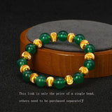 24K Yellow Pendant/Lucky 3D Baby Transfer Brushing Beads 3/8/10/12mm