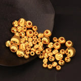 24K Yellow Pendant/Lucky 3D Baby Transfer Brushing Beads 3/8/10/12mm