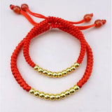 1pc 24K Yellow Pendant/Lucky 4mm 3mm Smooth Transfer Beads 999 Light Beads