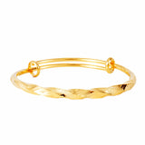 24k Copper Indian Bracelets Dubai Bangles for Women with Charm