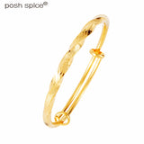 24k Copper Indian Bracelets Dubai Bangles for Women with Charm