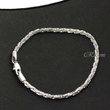 Yellow Rose Link Chain Cable Bracelet