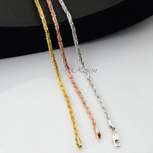Yellow Rose Link Chain Cable Bracelet