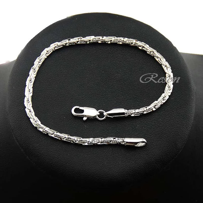 Yellow Rose Link Chain Cable Bracelet