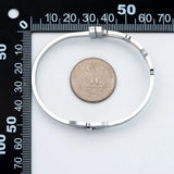 316 Stainless Steel CZ Paved Bangle Bracelet