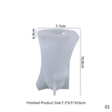 3D Ghost Crystal Epoxy Resin Mold Halloween Ornament Candle Silicone Mould