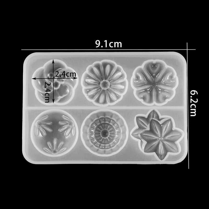 3D Sunflower Rose Flower Silicone Mold Cake Border Craft DIY Tools
