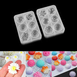 3D Sunflower Rose Flower Silicone Mold Cake Border Craft DIY Tools