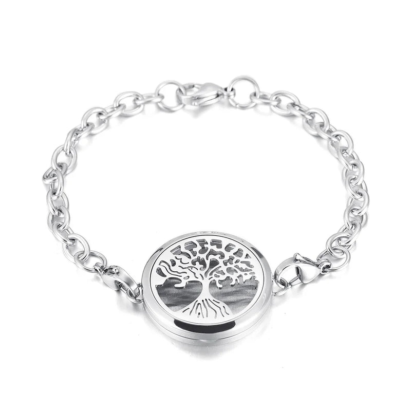 Stainless Steel Essential Oil Diffuser Bracelets Aromatherapy Jewellery