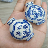 1pc 40x50mm Hand Painted Dragon Vase Ceramic Pendant Beads Ornaments Pendants