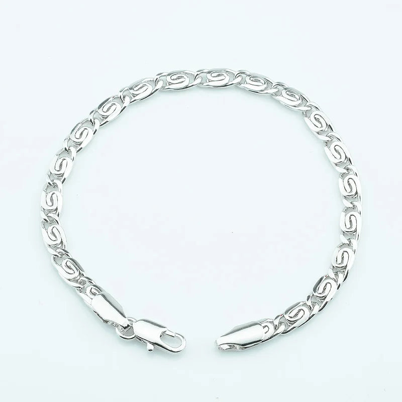 Men's 4mm Snails Bracelet Jewelry