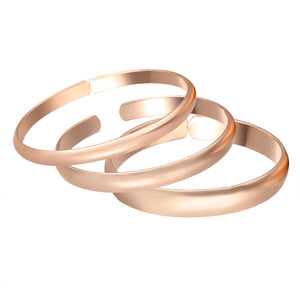 1pcs Rose Smooth Bracelet Bangle Openable Jewelry Dia.60mm