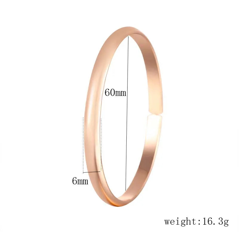 1pcs Rose Smooth Bracelet Bangle Openable Jewelry Dia.60mm