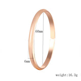 1pcs Rose Smooth Bracelet Bangle Openable Jewelry Dia.60mm