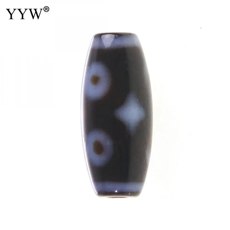 1pcs Natural Tibetan Agates Dzi Beads 20x8mm Oval Shape for Jewelry Making