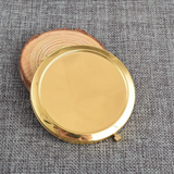 70mm Portable Metal Blank Compact Mirror Rose Gold for DIY Women Cosmetic Beauty