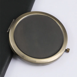 70mm Portable Metal Blank Compact Mirror Rose Gold for DIY Women Cosmetic Beauty