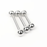 925 Silver Straight Barbell Nipple Ring Body Piercing