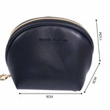 Green/Gray PU Leather Portable Port Bag Jewelry Storage Cosmetic Mini Wallet