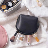 Green/Gray PU Leather Portable Port Bag Jewelry Storage Cosmetic Mini Wallet