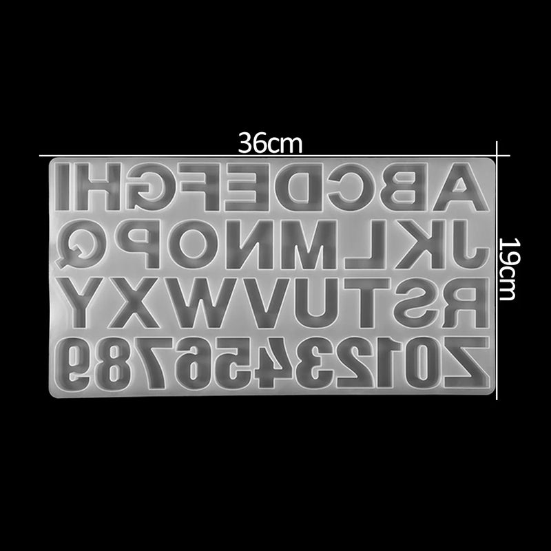 1pcs Alphabet Silicone Resin Molds for DIY Jewelry Making
