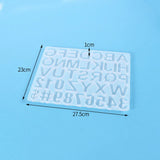 Alphabet Number Silicone Mold for DIY Crafts Jewelry Keychain Pendant Making