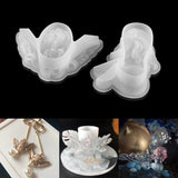 Angel UV Silicone Mold Mermaid Key Chain Pendant Earring Epoxy Resin Mould