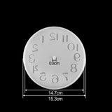 Arabic Numerals Clock Silicone Mold for DIY Jewelry Making