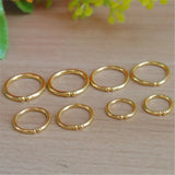 24K 999 Yellow Hoop Earrings Wrap Ears Woman Gift