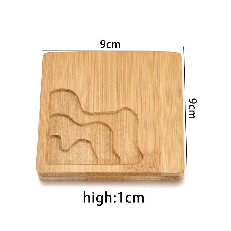 Bamboo Coaster Molds Plate UV Resin Wood Tray Dish Casting Mould