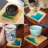 Bamboo Coaster Molds Plate UV Resin Wood Tray Dish Casting Mould