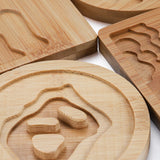 Bamboo Coaster Molds Plate UV Resin Wood Tray Dish Casting Mould