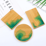 Bamboo Coaster Molds Plate UV Resin Wood Tray Dish Casting Mould