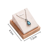 Bamboo Jewelry Necklace Pendant Display Stand Holder Organizer