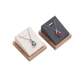 Bamboo Jewelry Necklace Pendant Display Stand Holder Organizer