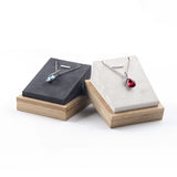 Bamboo Jewelry Necklace Pendant Display Stand Holder Organizer