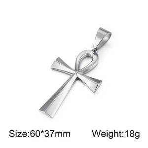 Egypt Symbol Stainless Steel Ankh Pendant Charm for Necklace DIY