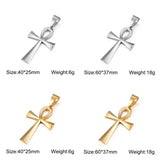 Egypt Symbol Stainless Steel Ankh Pendant Charm for Necklace DIY