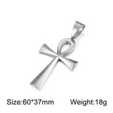 Egypt Symbol Stainless Steel Ankh Pendant Charm for Necklace DIY