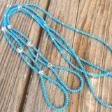 Boho Bead Anklets with Rhinestone Crystal, Bohemian Foot Jewelry for Women Girls