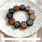 Buddha ancient jewelry wooden accessories earrings necklace DIY