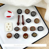Buddha ancient jewelry wooden accessories earrings necklace DIY