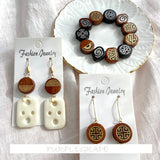 Buddha ancient jewelry wooden accessories earrings necklace DIY