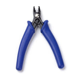 Carbon Steel Crimper Pliers Jewelry Making Red Plastic Handles