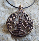 Cernunnos Pendant Celtics Forest God Copper Jewelry