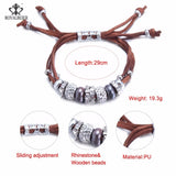 1pcs Leather Bracelet Adjust Wrist Jewelry For Women Vintage Bracelet&Bangle