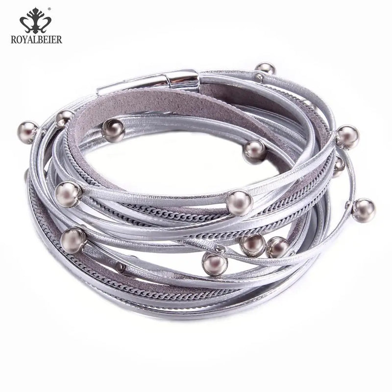 1pcs Leather Bracelet Adjust Wrist Jewelry For Women Vintage Bracelet&Bangle