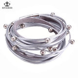 1pcs Leather Bracelet Adjust Wrist Jewelry For Women Vintage Bracelet&Bangle